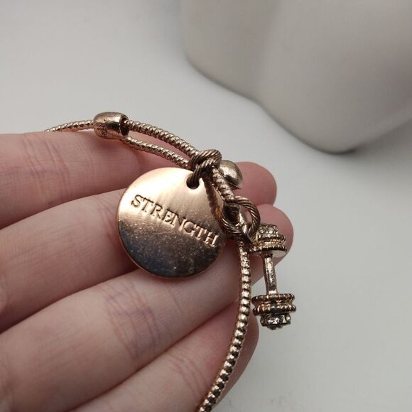 Mary Kay rose gold strength charm bracelet - Picture 3 of 3